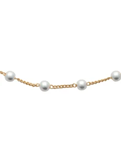 Collier Brillaxis plaqué or perles