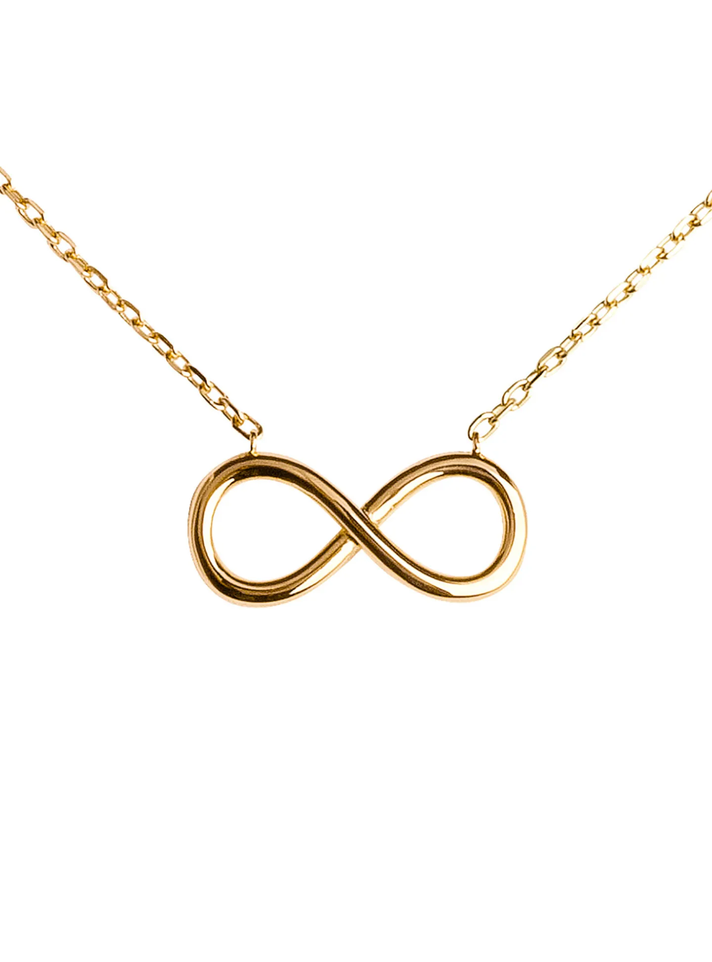Collier Brillaxis plaqué or infini