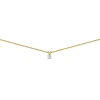 Collier Brillaxis solitaire diamant griffes or jaune_x005f_x000D_0.050 ct