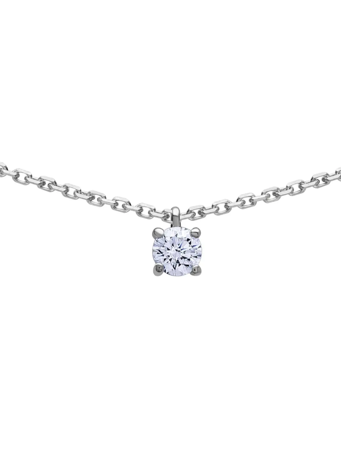 Collier Brillaxis solitaire oxyde or 18 carats