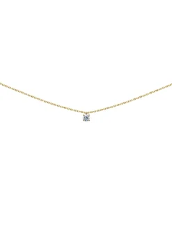 Collier Brillaxis solitaire oxyde or 750/1000
