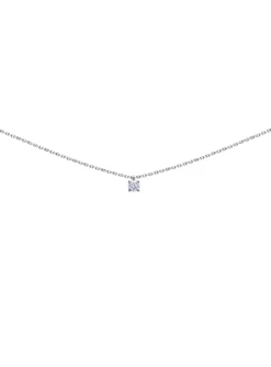 Collier Brillaxis solitaire oxyde or 18 carats