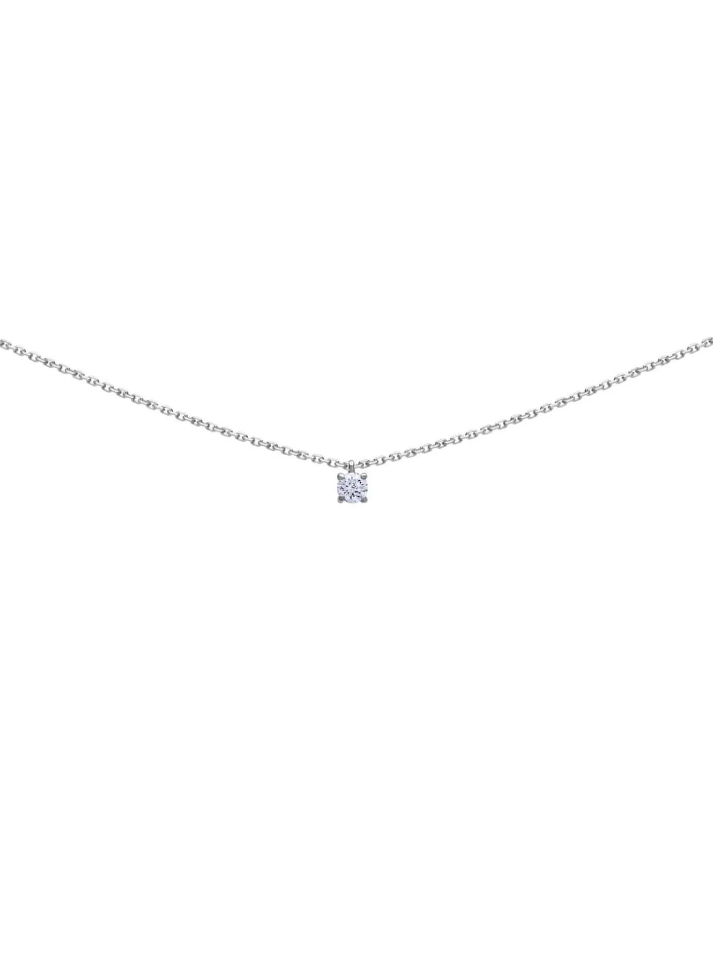 Collier Brillaxis solitaire oxyde or 18 carats