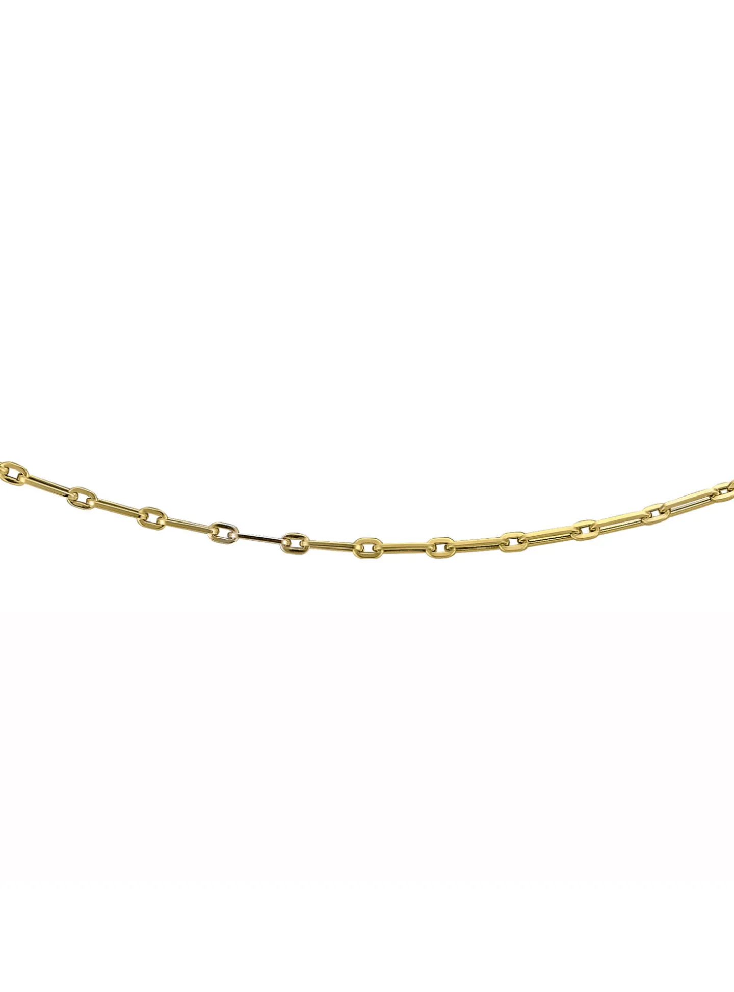 Collier Brillaxis style maille cheval en or 9 carats