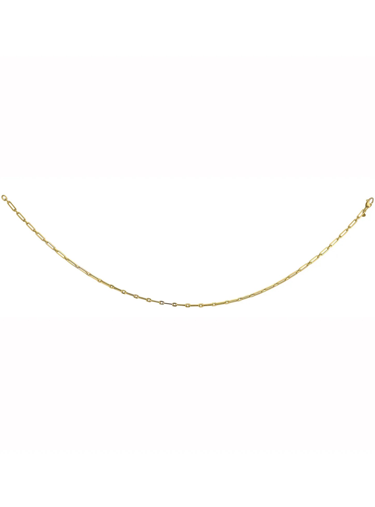 Collier Brillaxis style maille cheval en or 9 carats