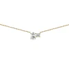 Collier Brillaxis toi et moi or 18 carats oxydes