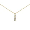 Collier Brillaxis trilogie diamants pendants