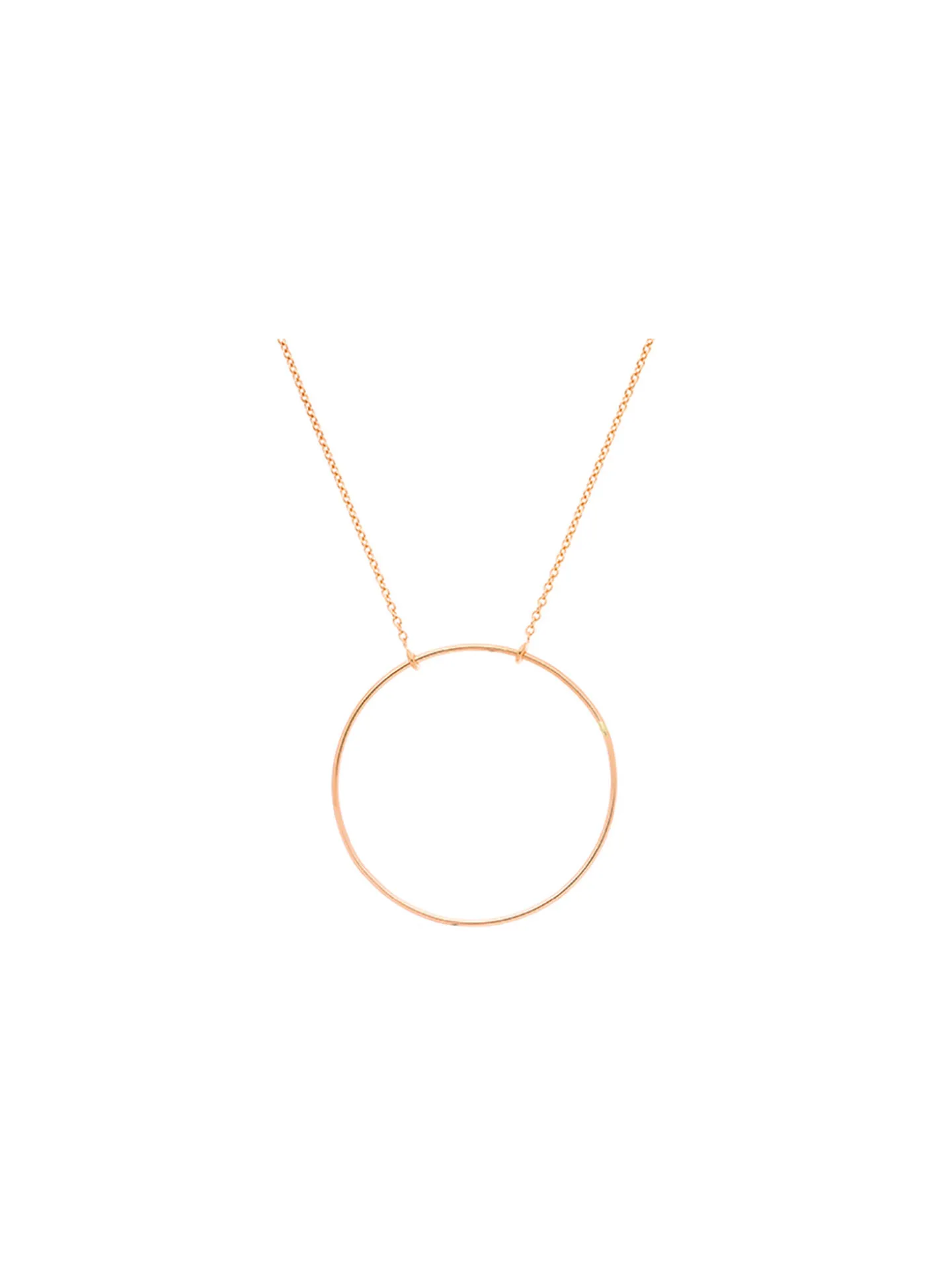 Collier cercle ajouré or rose 18 carats