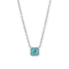 Collier Coeur de Lion Birthstone Décembre turquoise_x005f_x000D_acier doré