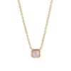 Collier Coeur de Lion Birthstone doré_x005f_x000D_Octobre Quartz rose