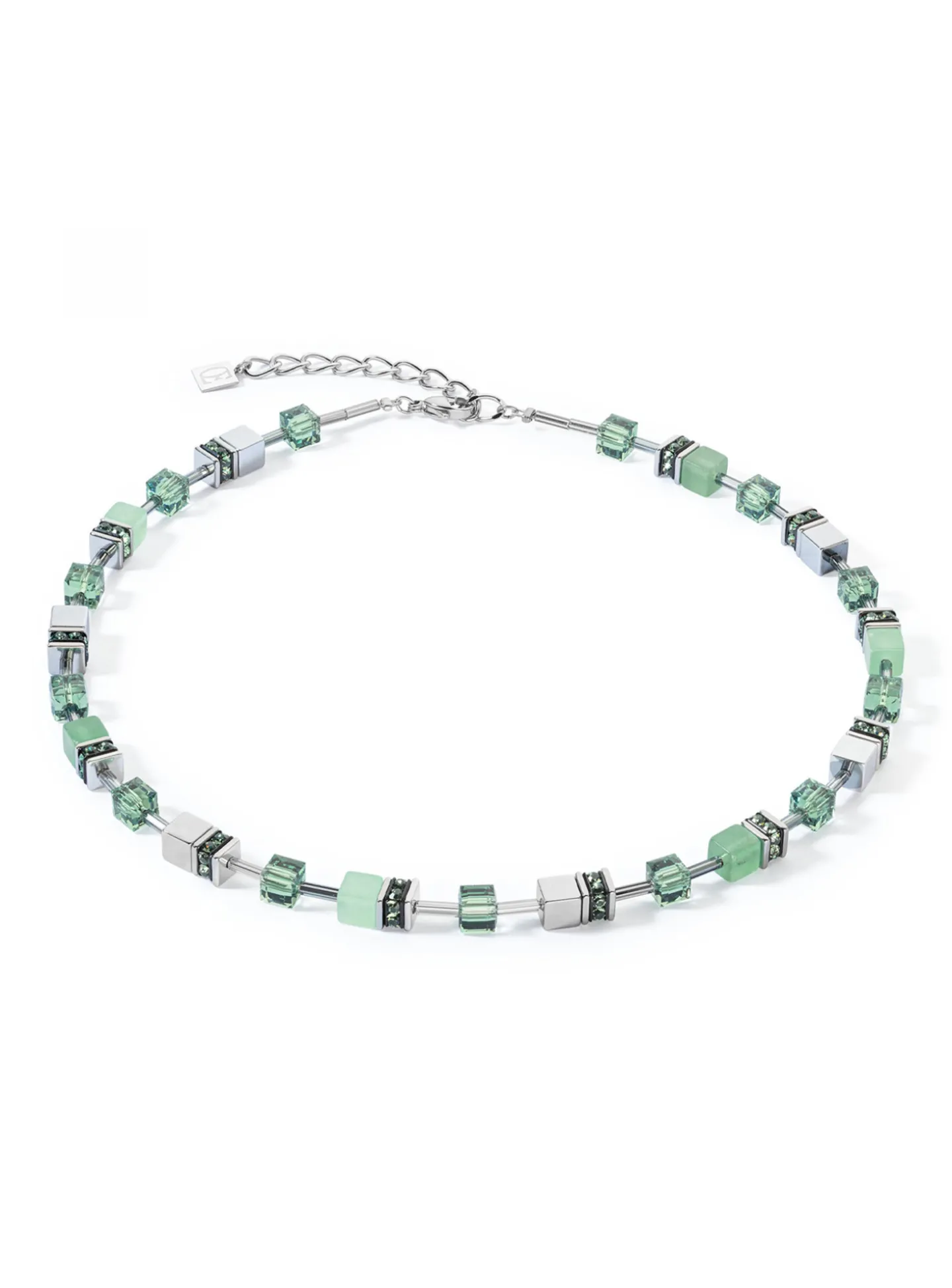 Collier Coeur de lion Geocube Iconic Precious vert