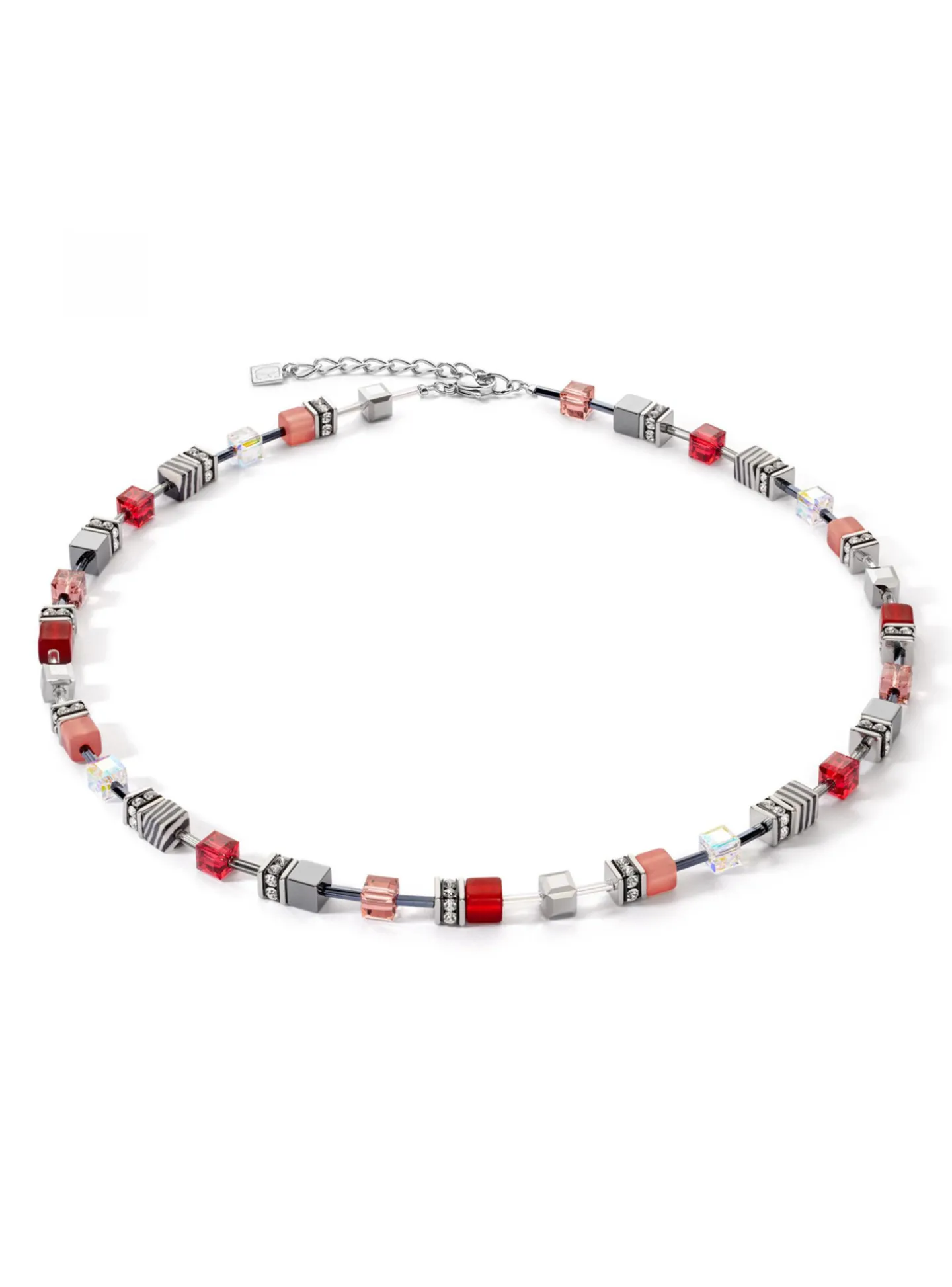 Collier Coeur de Lion Geocube Iconic rouge 50 cm