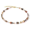 Collier Coeur de Lion GeoCUBE Iconic Precious brun