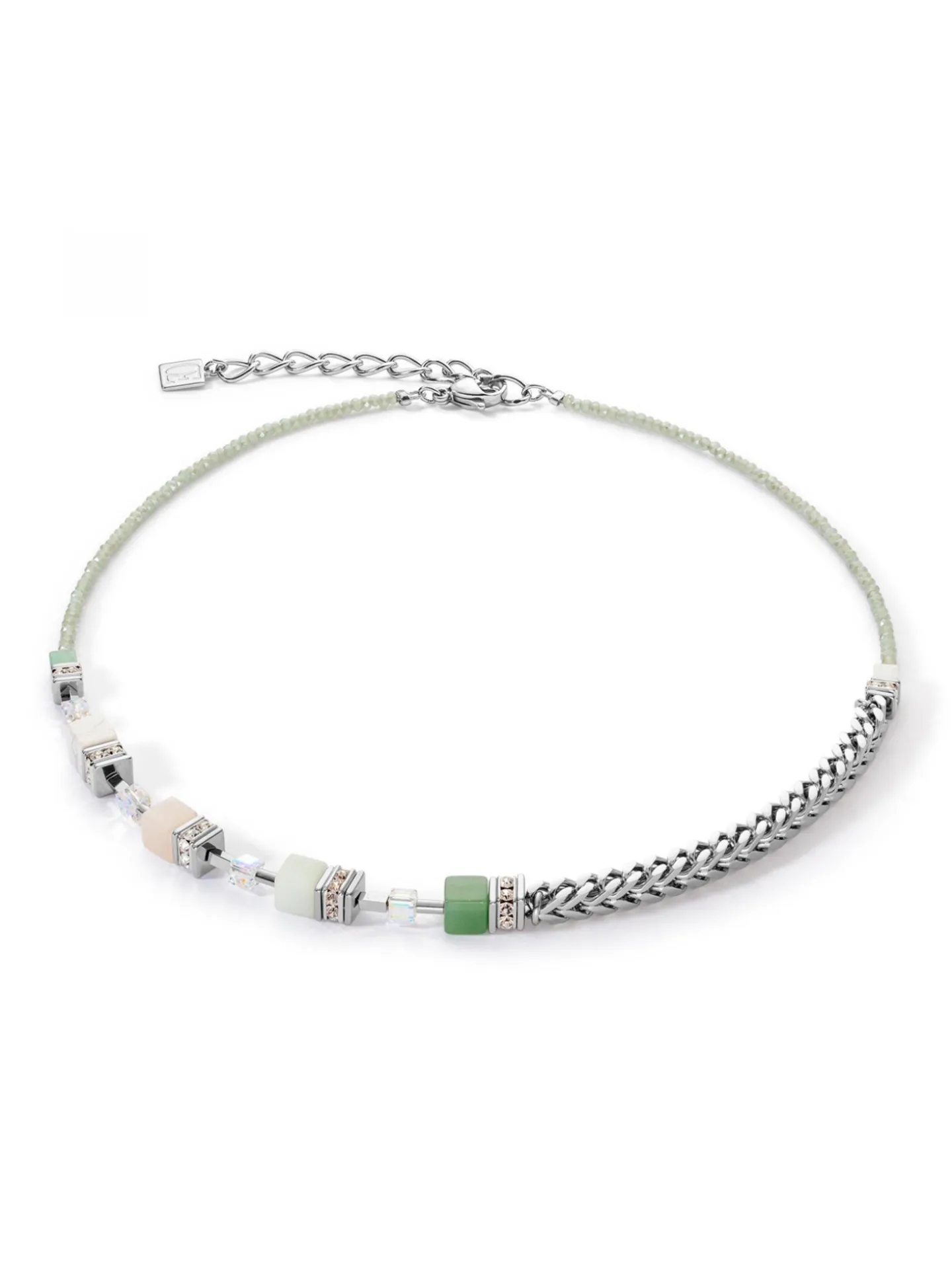 Collier Coeur de Lion GeoCUBE Precious Fusion Chunky_x005f_x000D_Chain vert clair