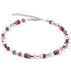 Collier Coeur de Lion GeoCUBE rose blanc rouge