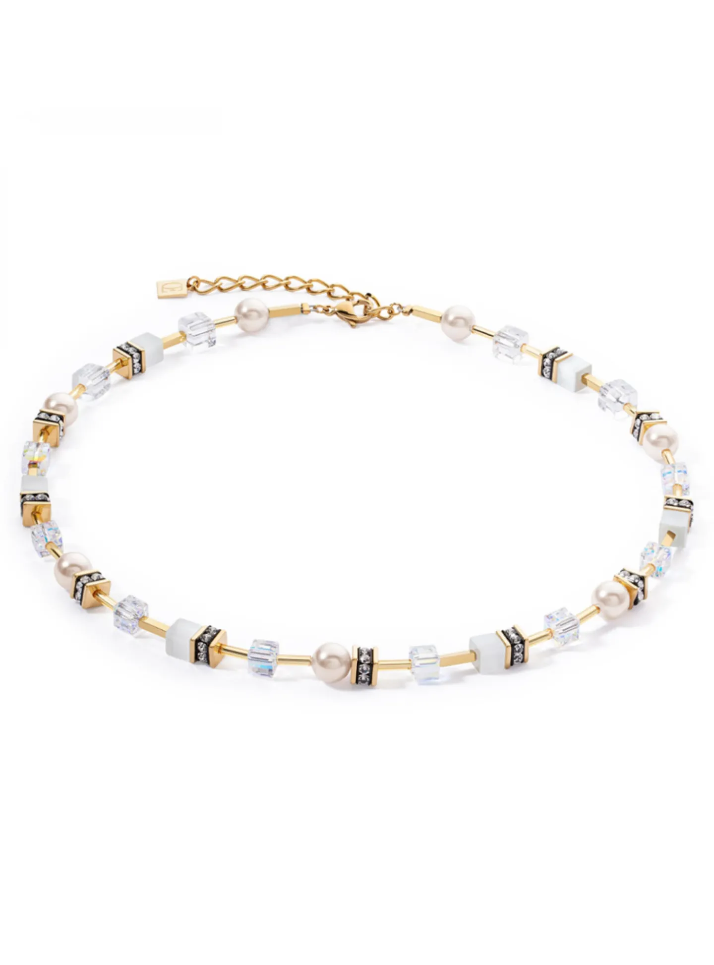 Collier Coeur de Lion GeoCUBE® Iconic Pearl Mix