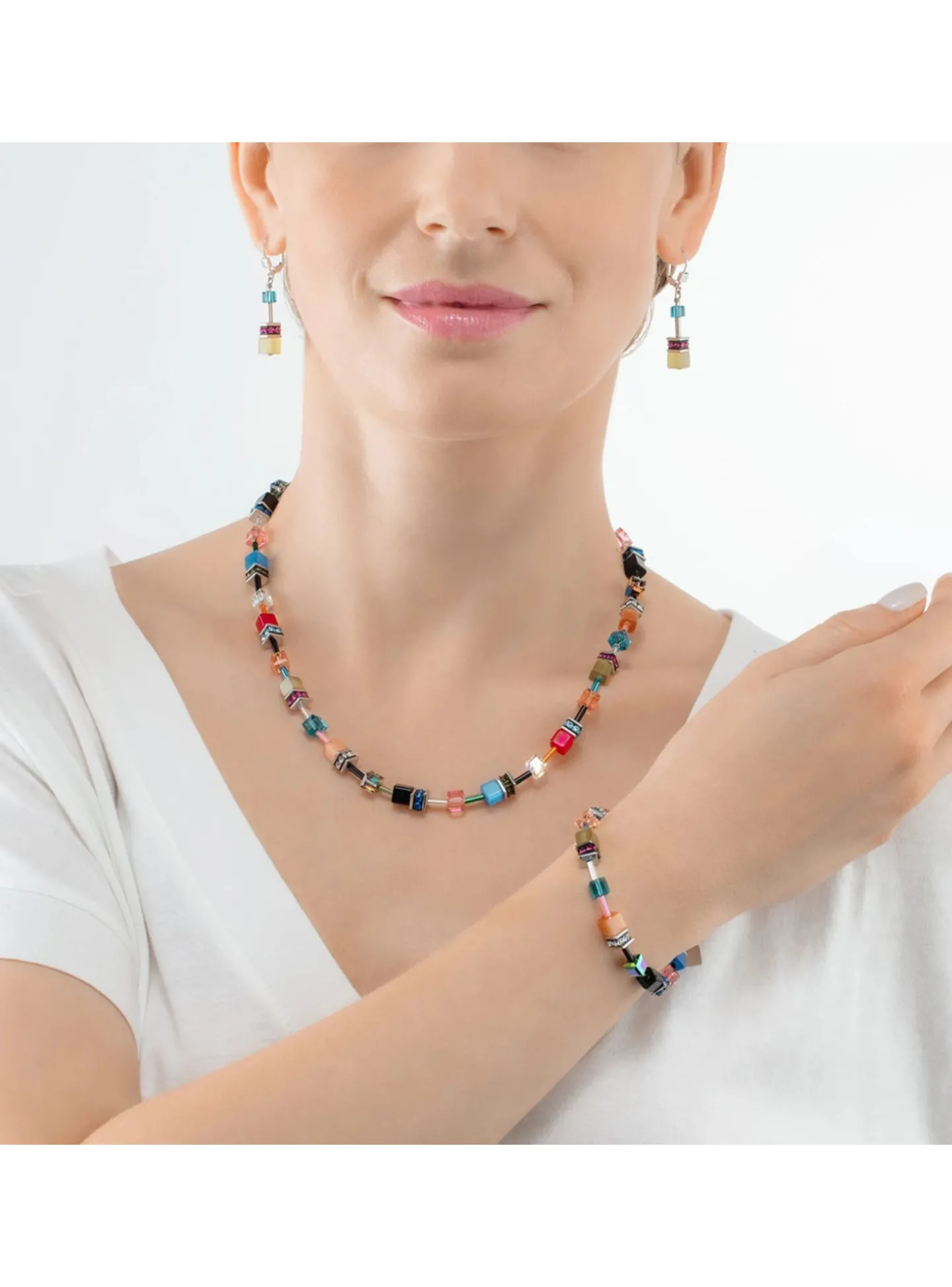Collier Coeur de Lion Geocube Iconic Multicolore_x005f_x000D_Fancy