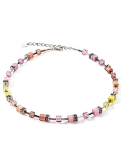 Collier Coeur de Lion Géocube Iconic multicolore_x005f_x000D_Vintage Lilas/Jaune