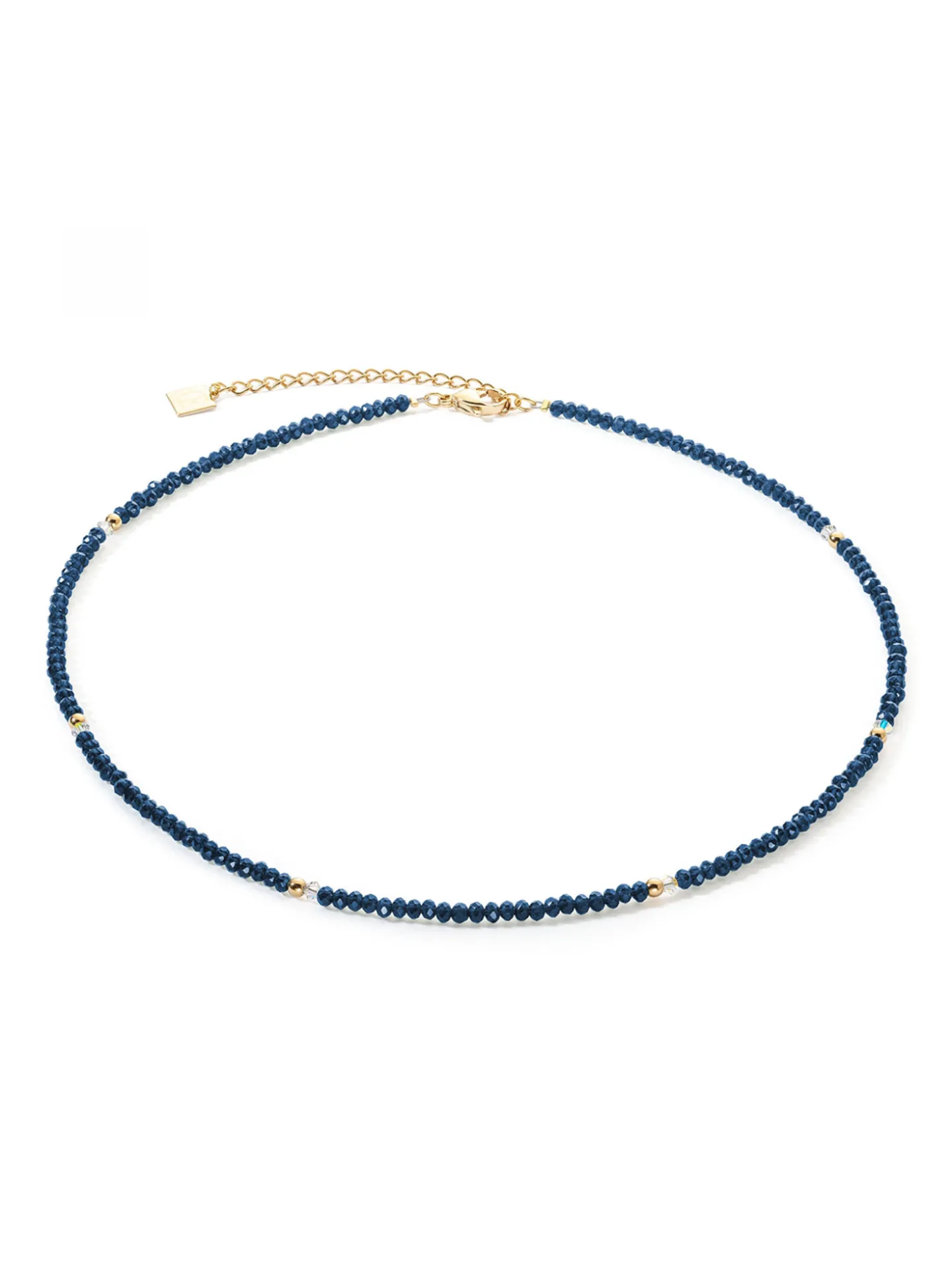 Collier Coeur de lion Little Twinkle doré-bleu foncé