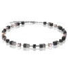 Collier Coeur de Lion onyx noir acier doré