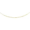 Collier deux rangs torsades or jaune 18 carats