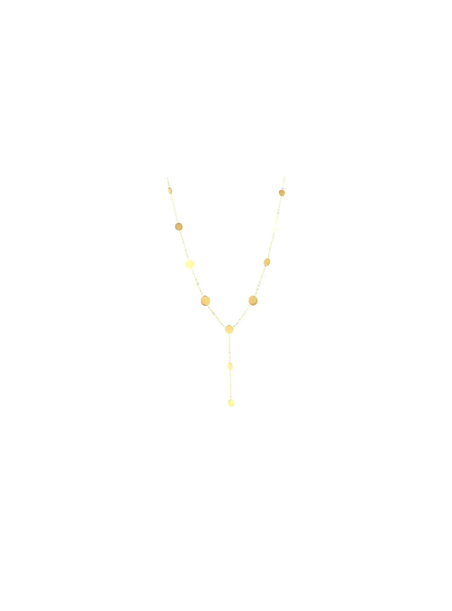Collier en Y Zag Bijoux Camille acier doré