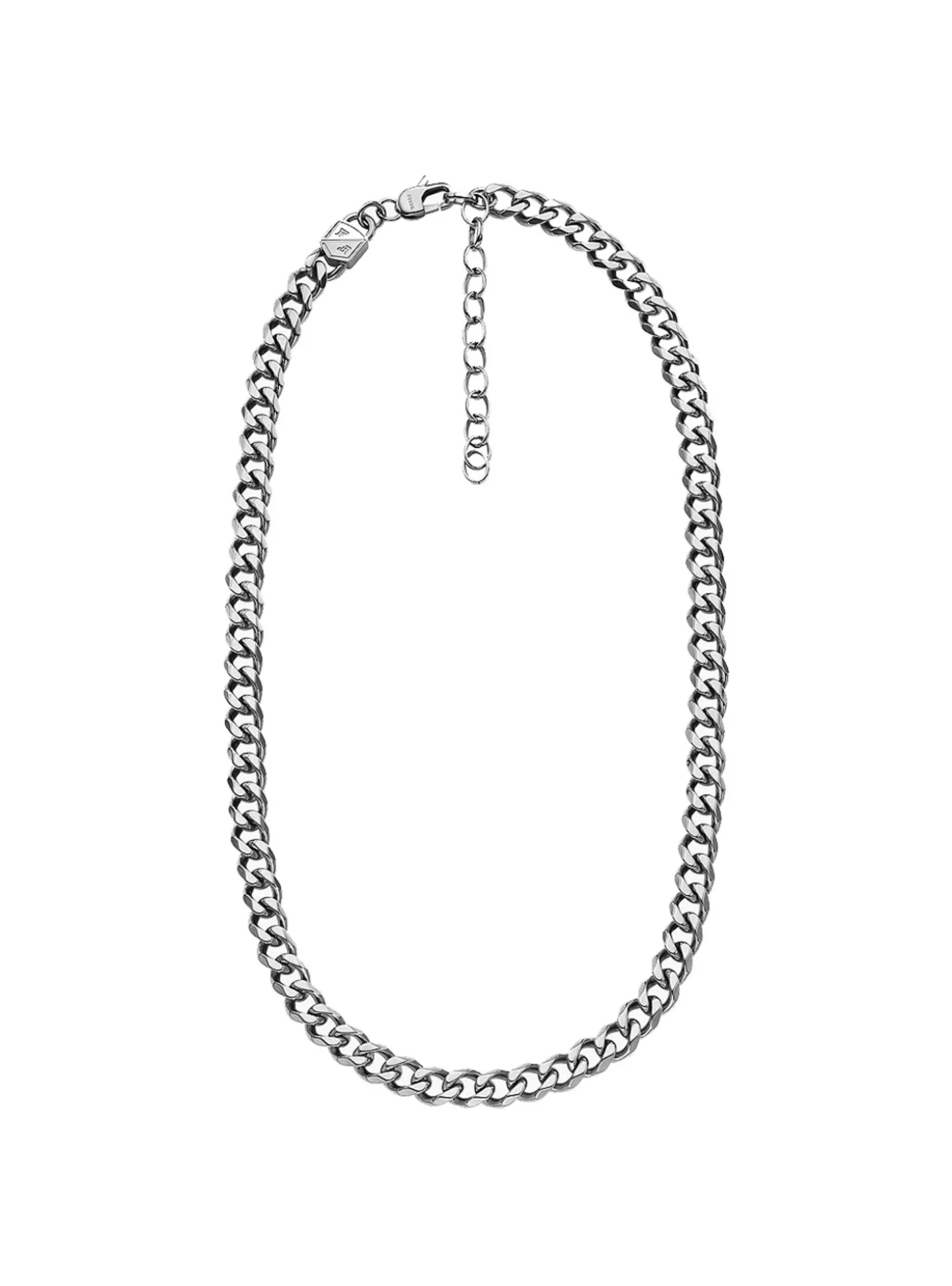 Collier homme Fossil Ellis maille gourmette acier