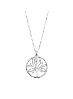 Collier Les Georgettes Arbre de vie argenté_x005f_x000D_Collection Les Intemporels