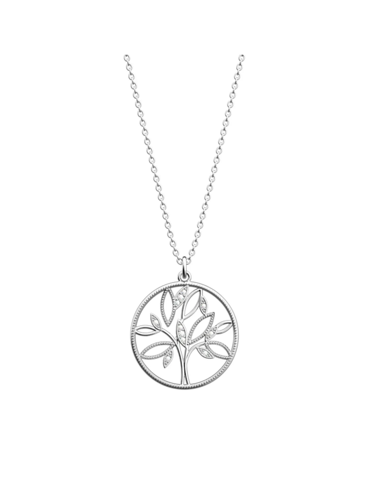 Collier Les Georgettes Arbre de vie argenté_x005f_x000D_Collection Les Intemporels