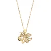 Collier Les Georgettes Bouquet doré 23mm