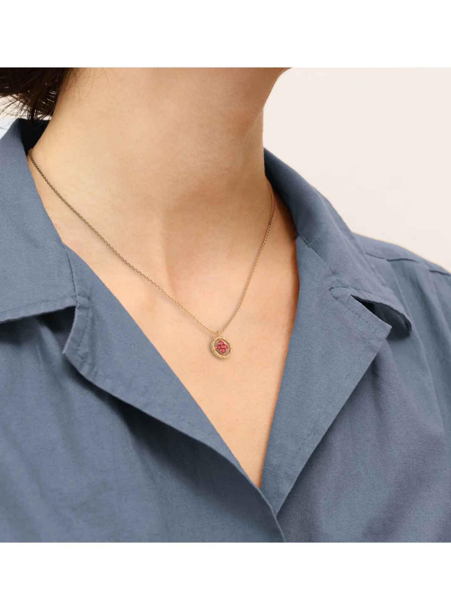 Collier Les Georgettes Joyau roseCollection Les Intemporels