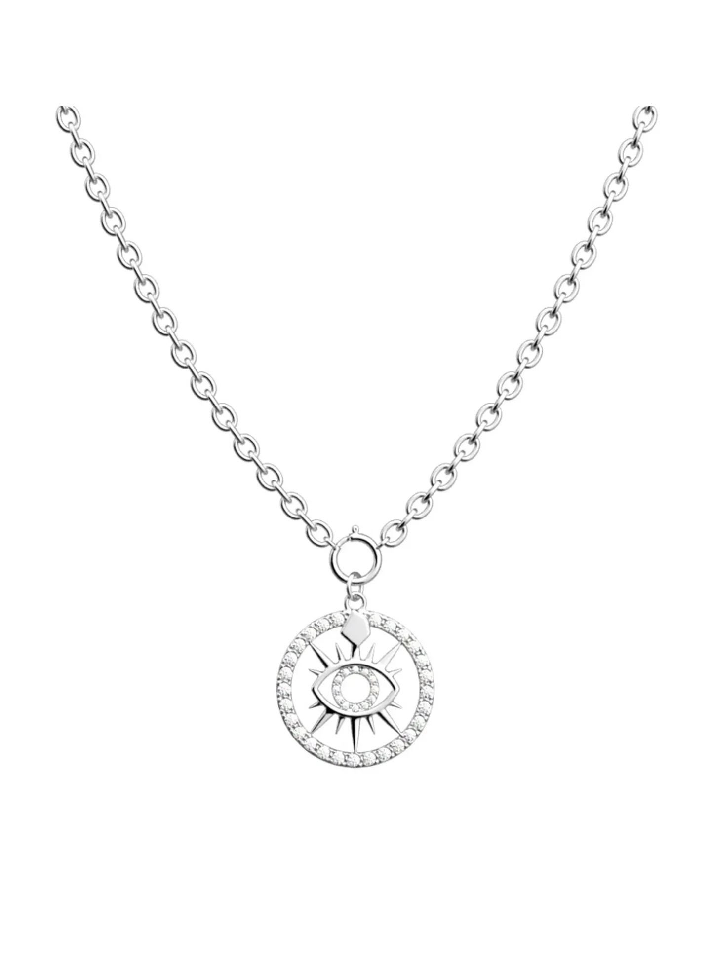 Collier Les Georgettes Oeil argenté