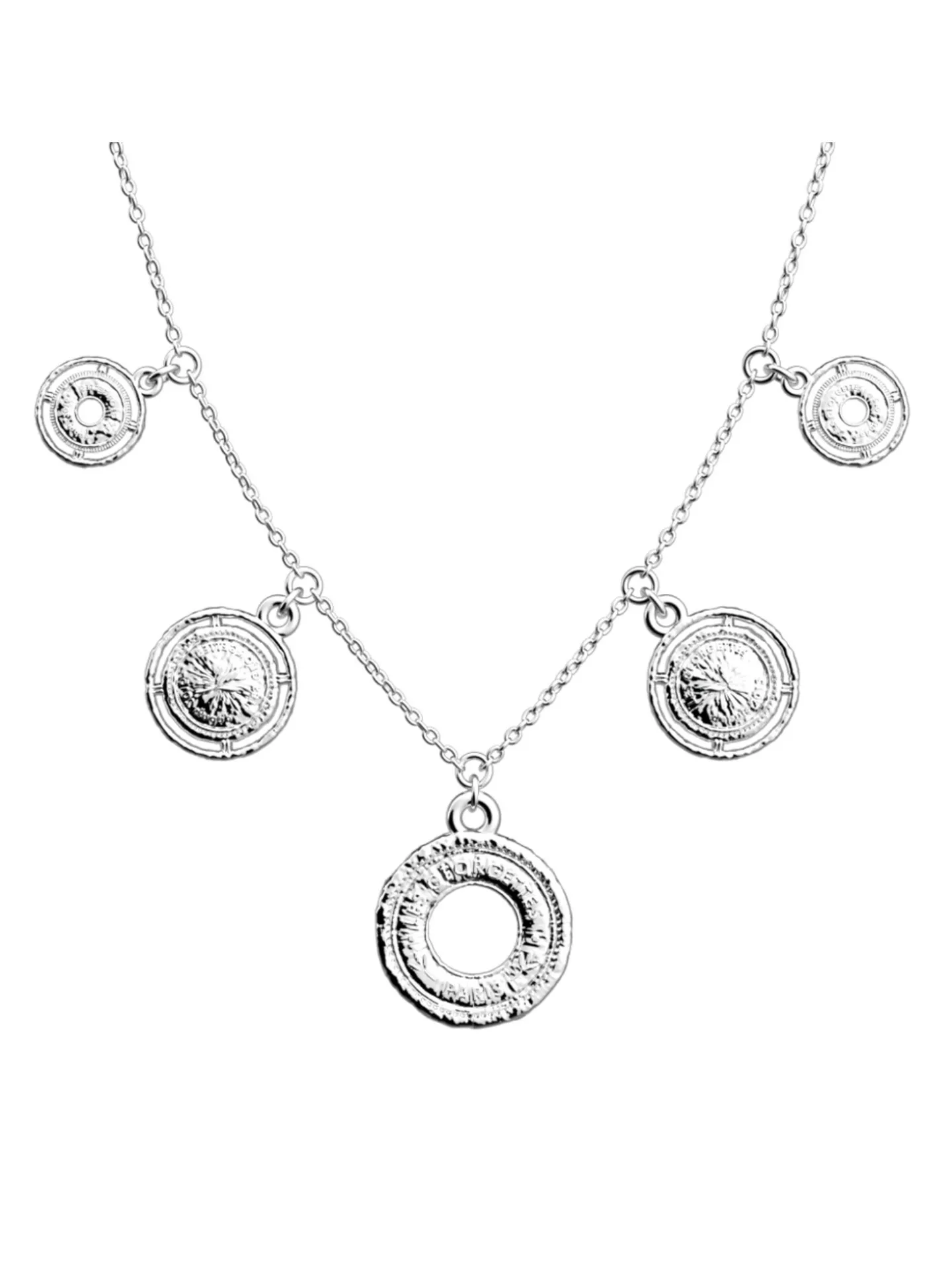Collier Les Georgettes Pépite argenté 20mm