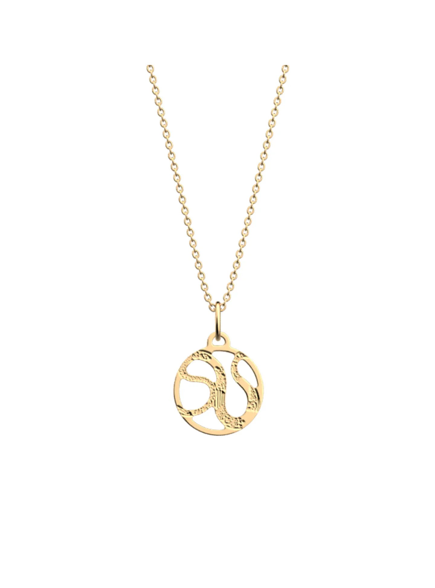 Collier Les Georgettes Reptile doré 16mm