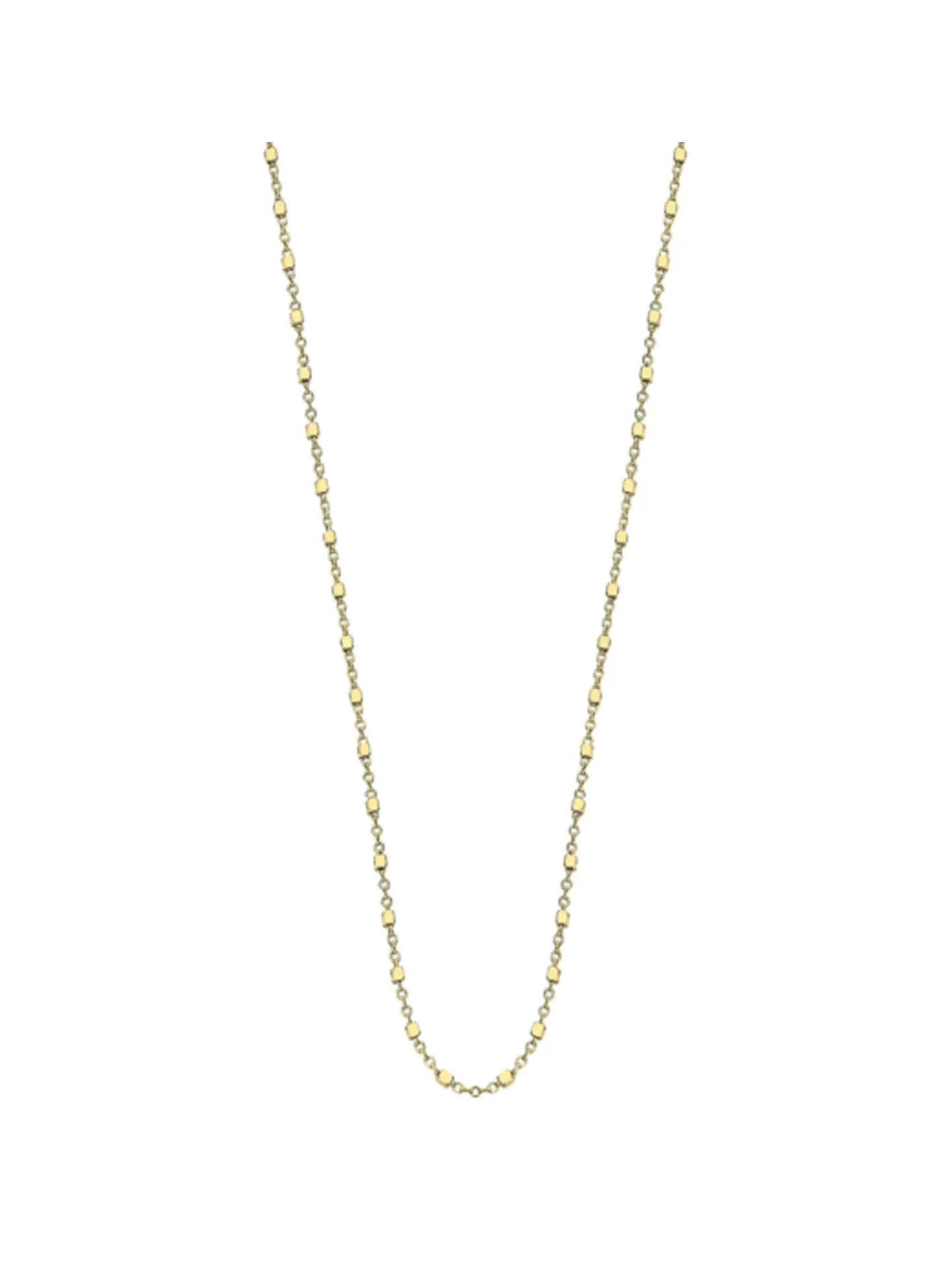 Collier Lotus en argent doré petits cubes