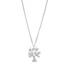 Collier Lotus Silver arbre de vie empierré