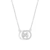 Collier Lotus Silver cercles enlacées