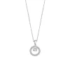 Collier Lotus Silver cercle oxydes