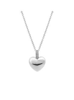 Collier Lotus Silver coeur en argent
