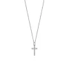 Collier Lotus Silver croix oxydes