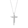Collier Lotus Silver Double croix Argent