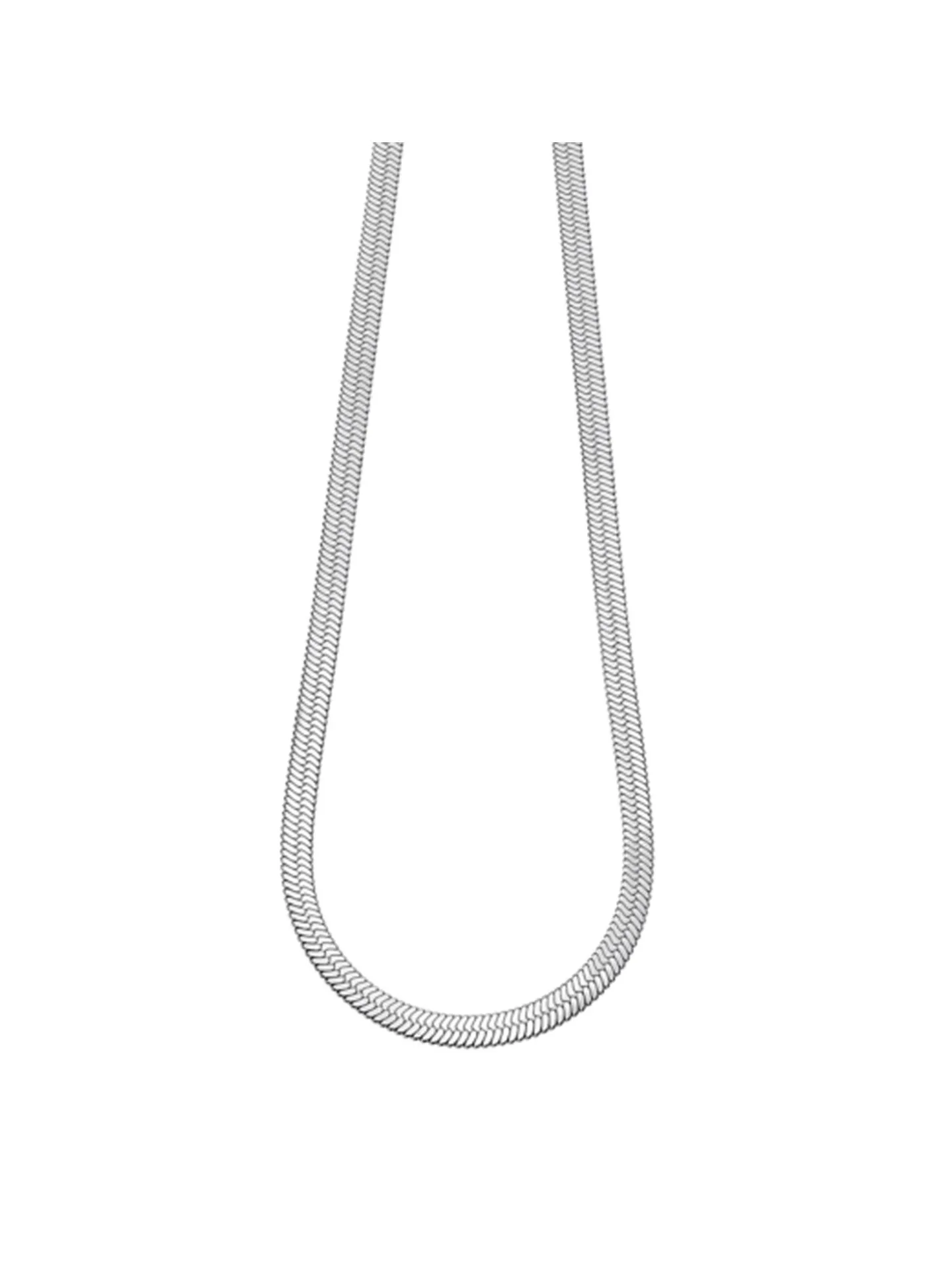 Collier Lotus Style Maille Miroir acier