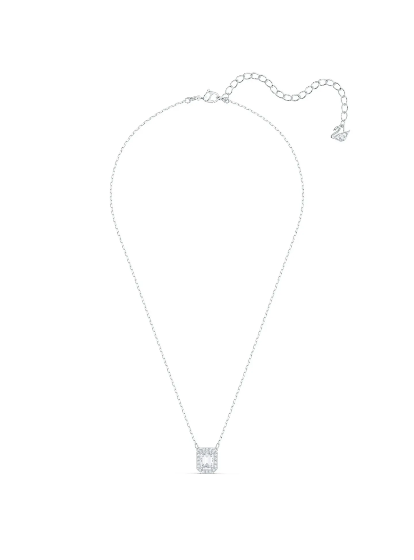 Collier Millenia Swarovski Zirconia carré blanc
