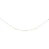 Collier or jaune 18 carats motifs ovales estampes