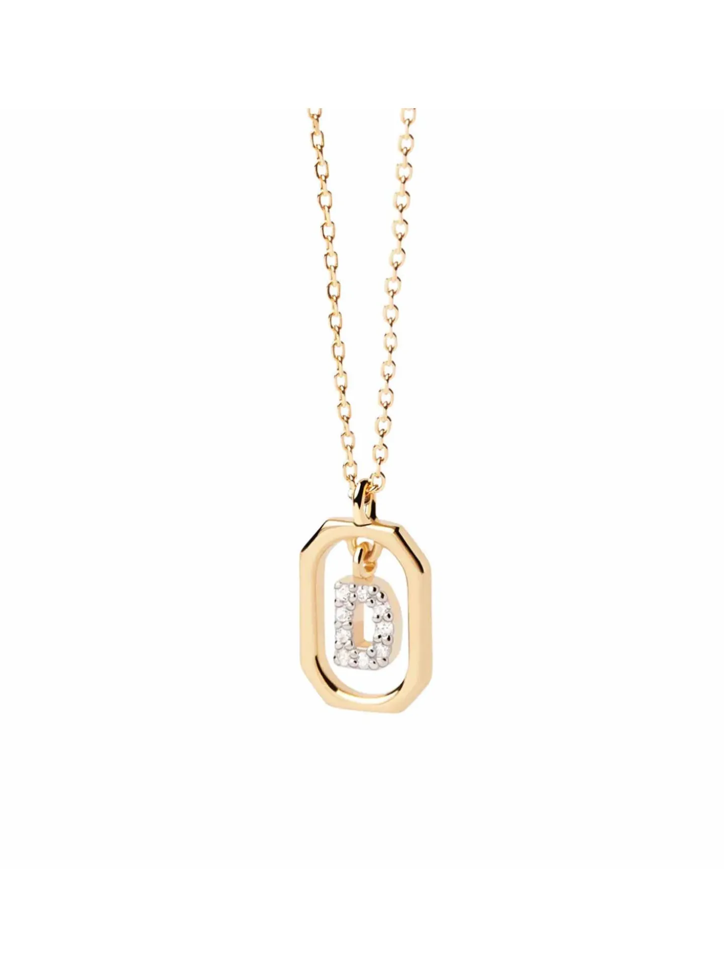 Collier PDPaola Lettre D Mini doré