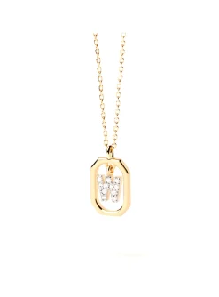 Collier Pdpaola Lettre W Mini doré