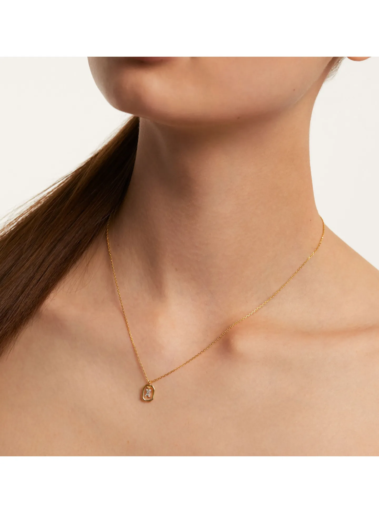 Collier Pdpaola Lettre X Mini doré