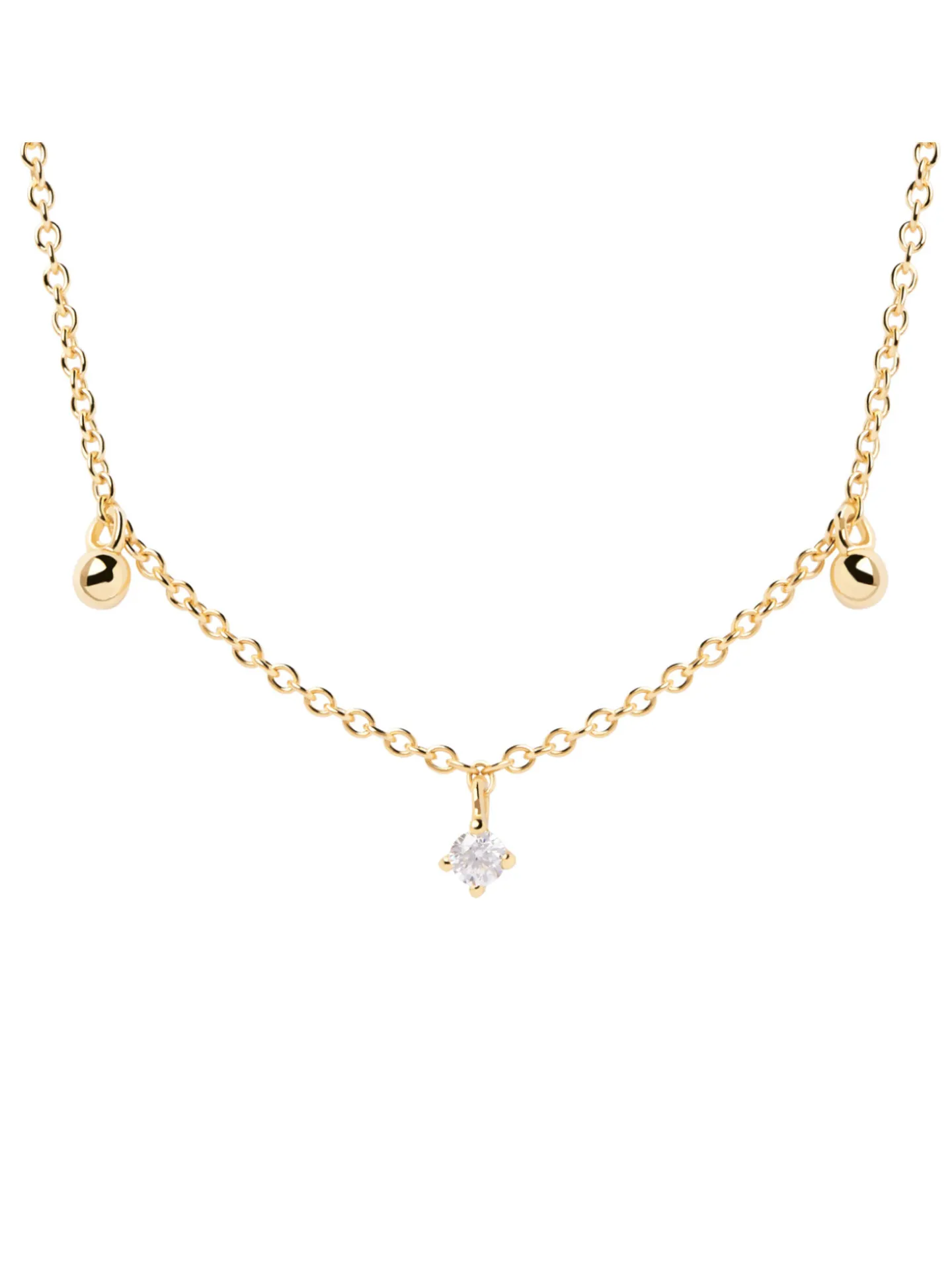 Collier PdPaola Love Triangle doré