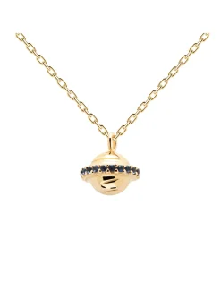 Collier PdPaola Saturn Trip doré