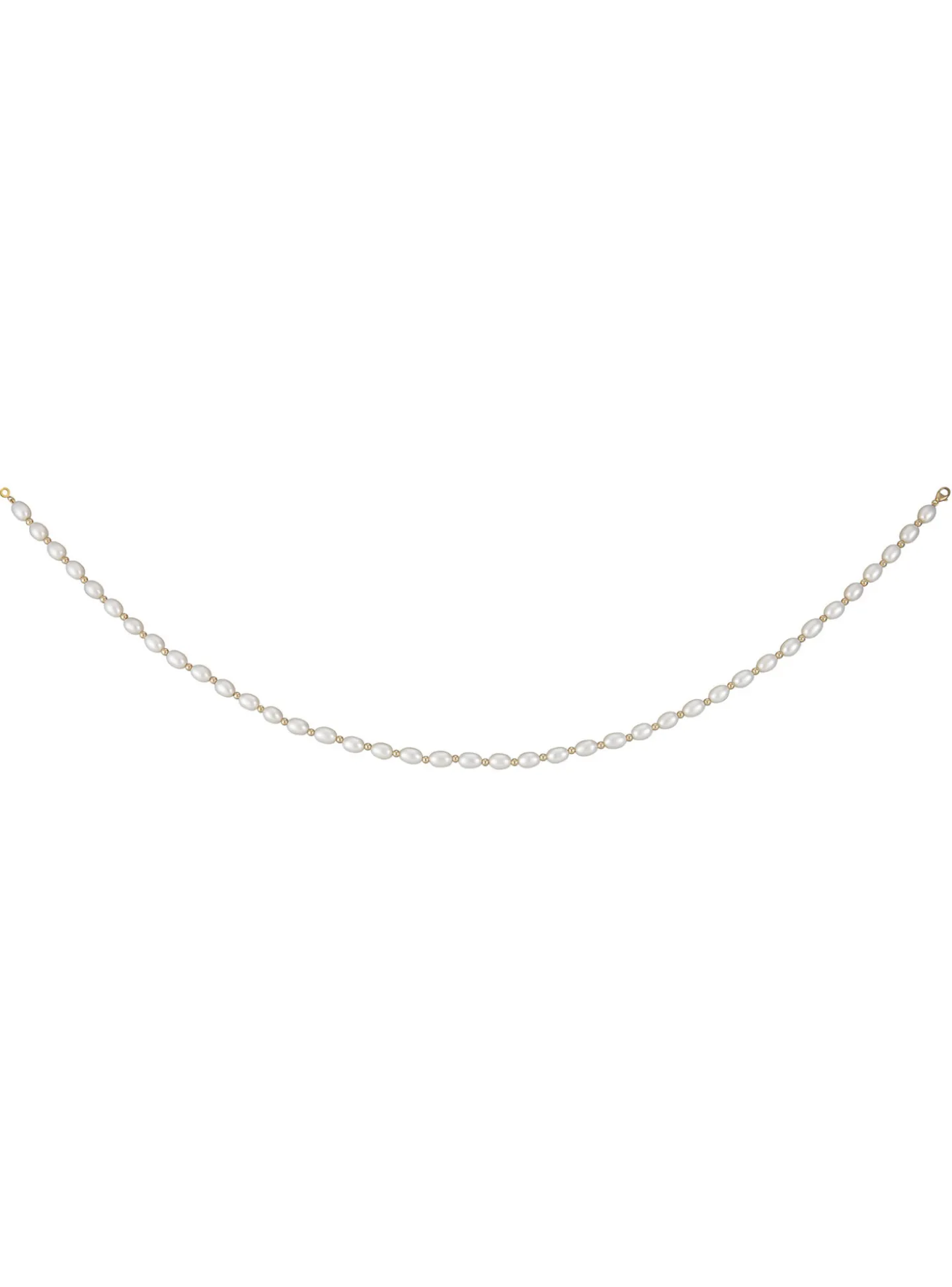 Collier perles de culture olive 6/6.5 mm perles or